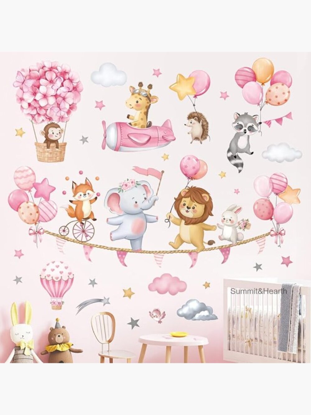 Removable Waterproof Wall Decals, 2 Sheets 11.8x35.4 Inches, PVC Material